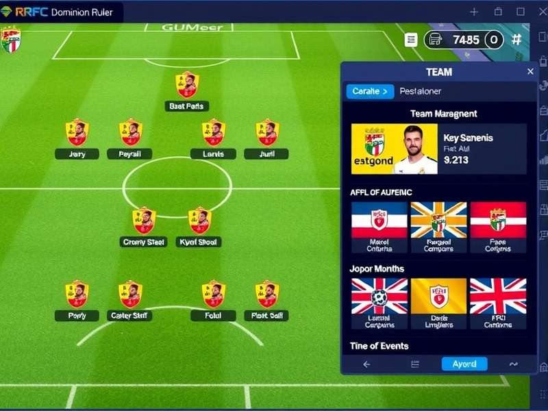 RR FC Dominion Ruler team management interface